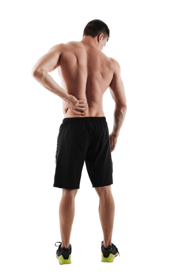 Visibly experiencing painful body